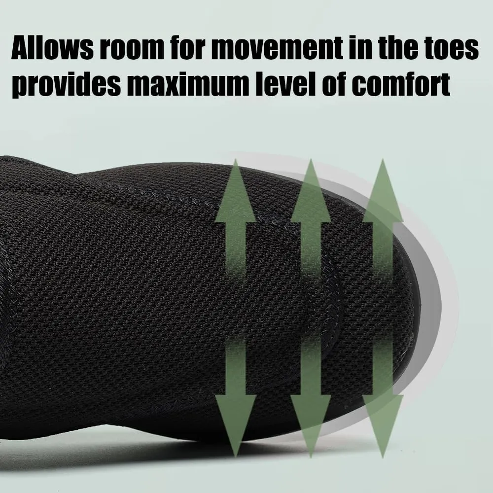 Aipaisteps Mens Extra Wide Diabetic Shoes Adjustable Walking Shoes for Swollen Feet Orthopedic Relief Foot Pain Neuropathy Shoes