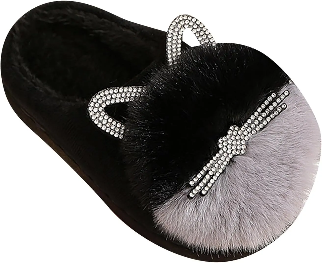 Big Girl Shoe Kids Children's Boys Girls Winter Fall Plush Shoes Indoor Warm and Cute Flock Softball Sandals for Girls