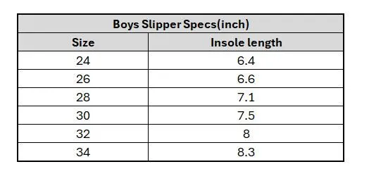 Boys Slippers 2288-12-Red