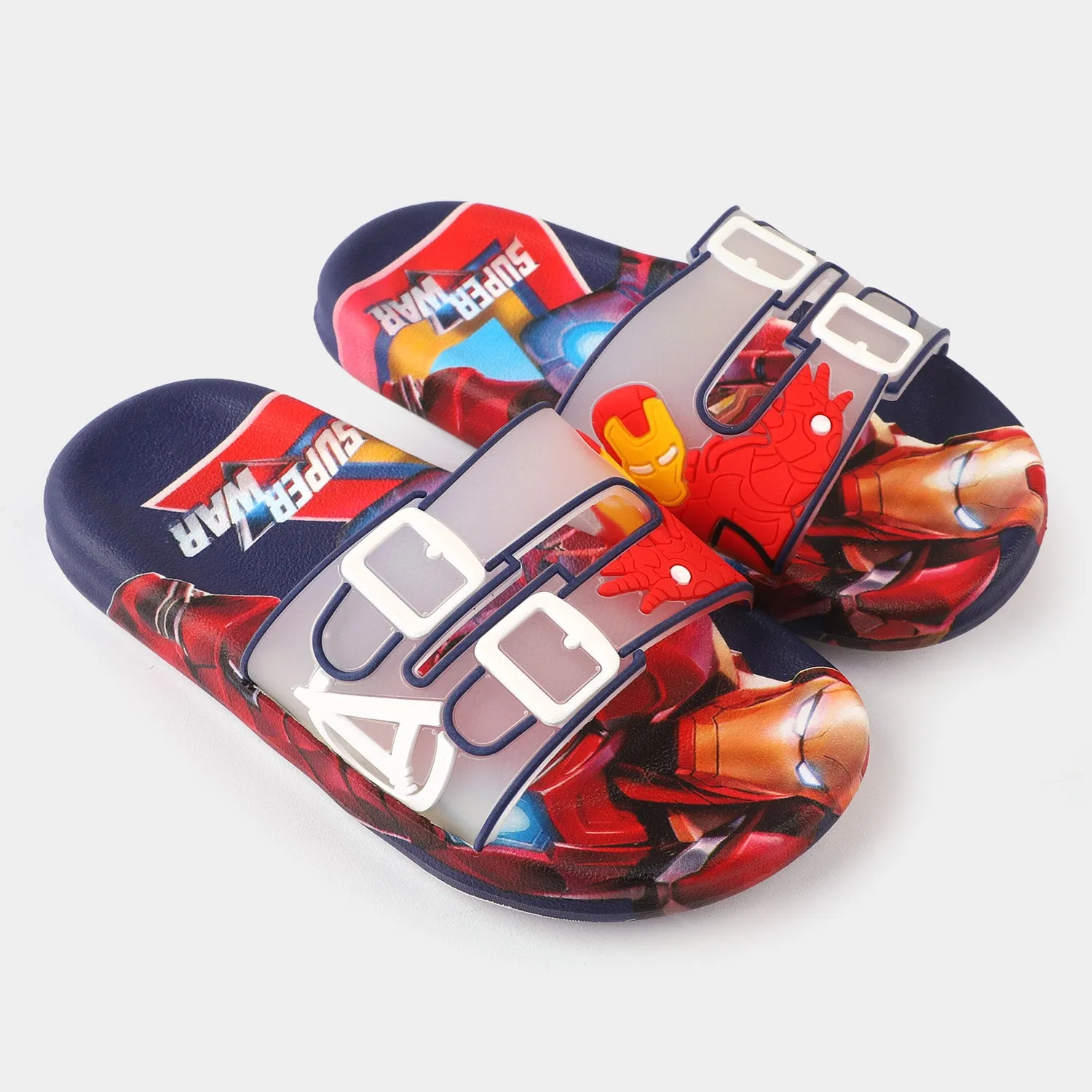 CHARACTER BOYS SLIPPERS GLA-4-NAVY