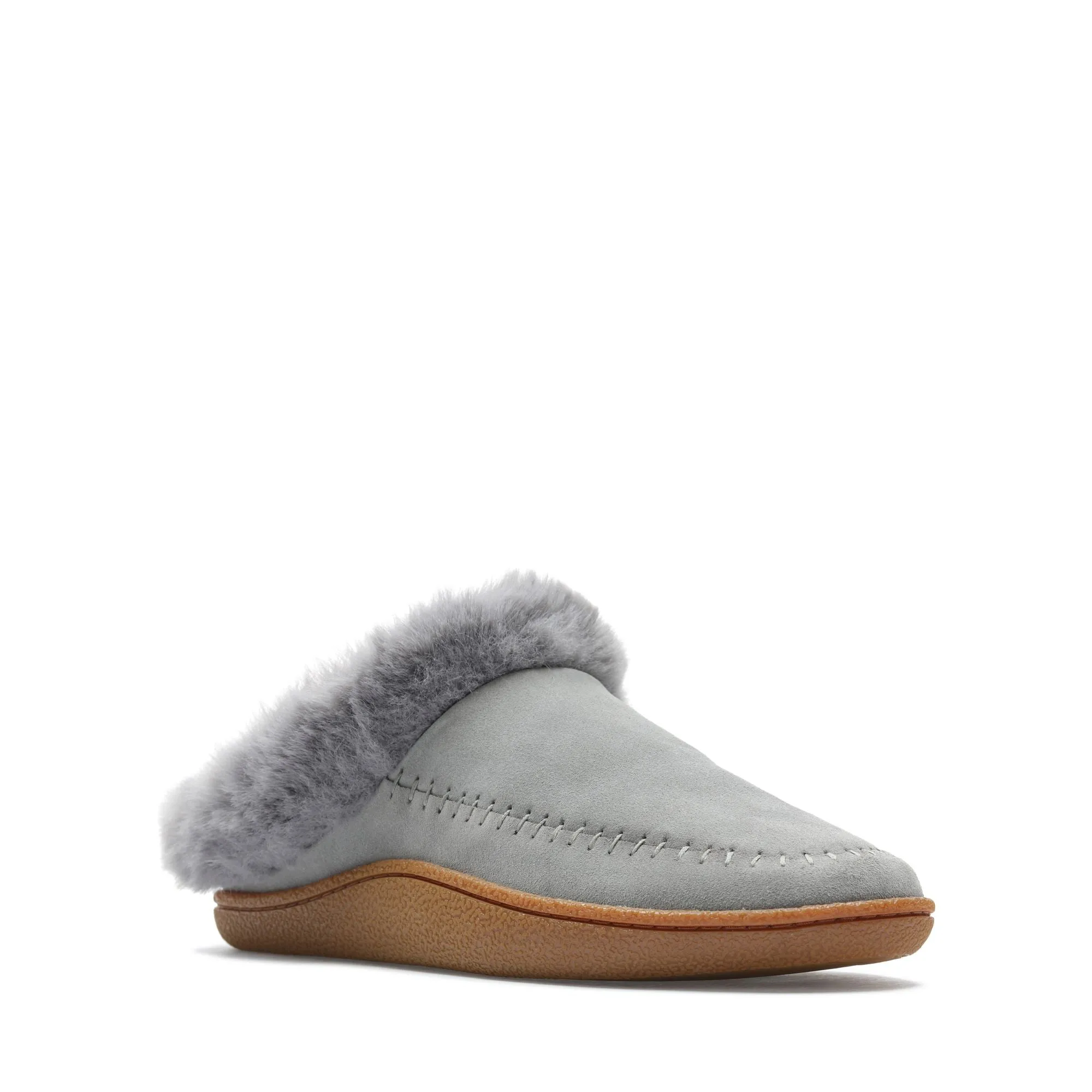 Clarks Pilton Home Grey Suede