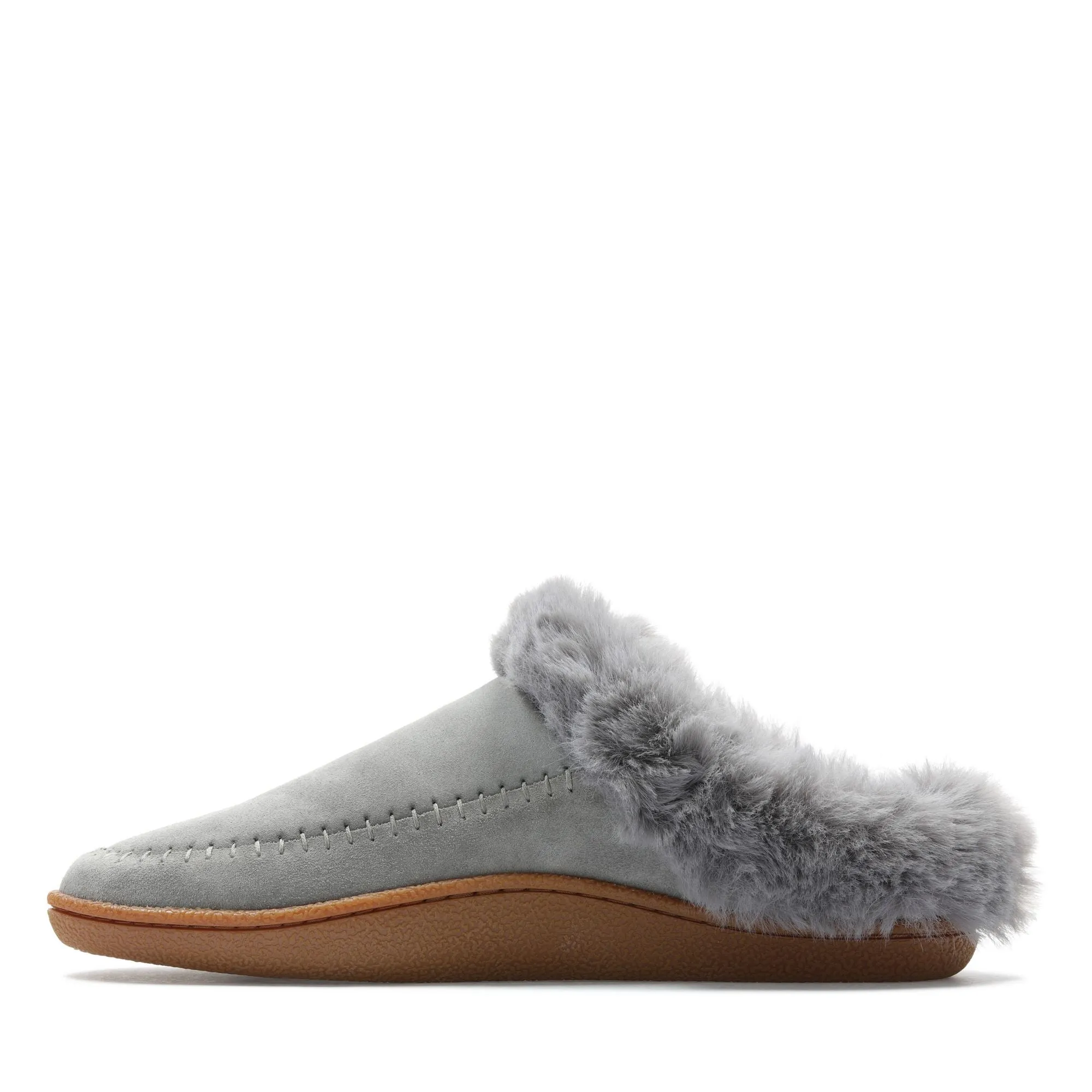 Clarks Pilton Home Grey Suede