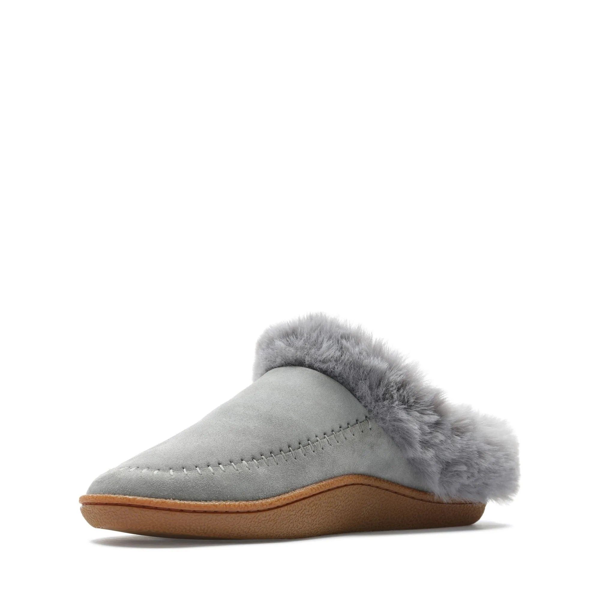Clarks Pilton Home Grey Suede