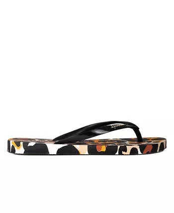 Ipanema Womens Animale Print II White Black Orange
