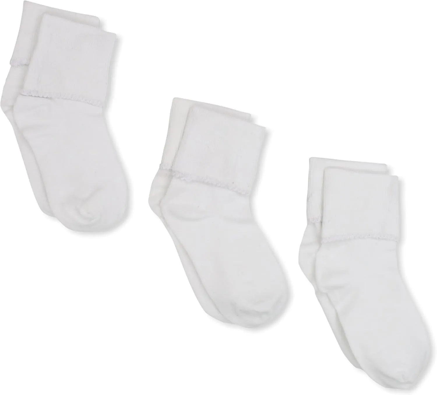 Jefferies Socks Girls 2-6X Seamless Tatted Edge Sock