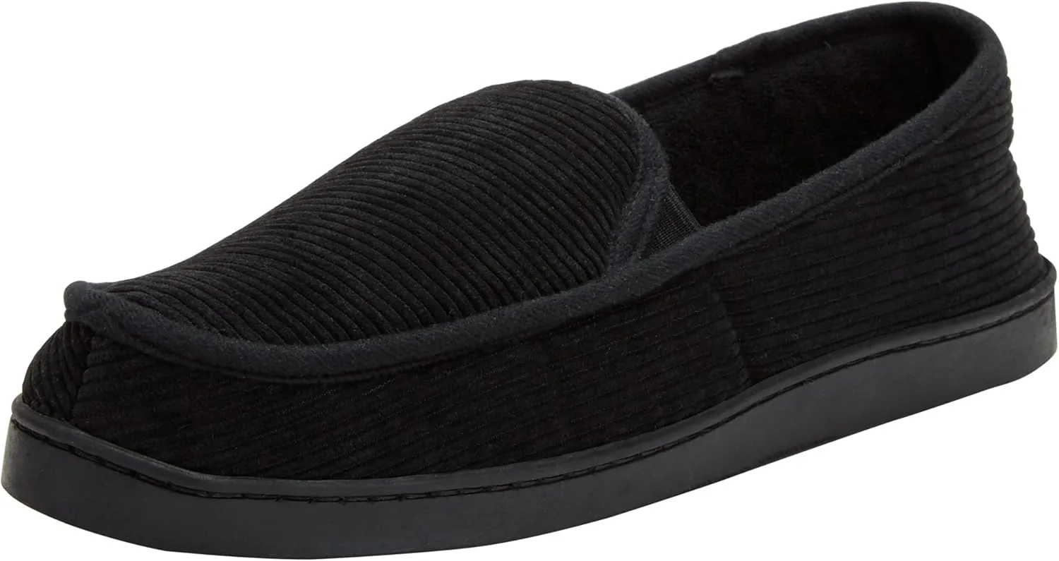 KingSize Men's Wide Width Cotton Corduroy Slippers