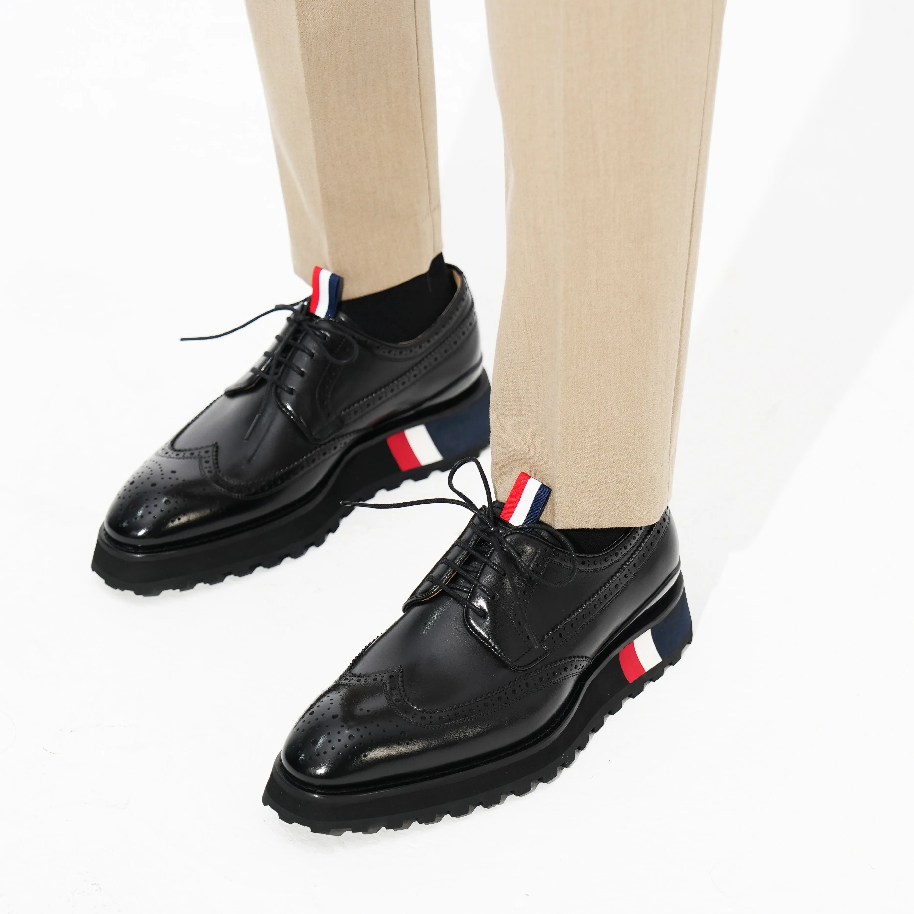 Men's Thick Sole Derby Shoes 90006H