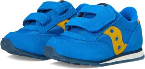 Saucony Kids Jazz Hook & Loop Sneaker (Toddler/Little Kid), Blue/Yellow, 7 US Unisex