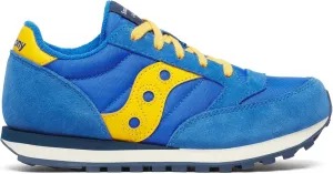 Saucony Kids Jazz Original (Little Big Kid) Sneaker, Grey/Blue/Yellow, 3.5 US Unisex