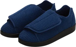 Silverts Diabetic Slippers for Men | Extra-Wide Non-Slip Comfortable Shoes for Elderly, Swelling, Sensitive Feet