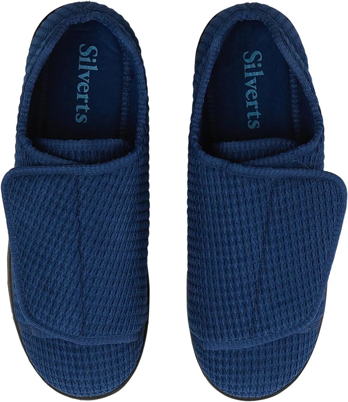 Silverts Diabetic Slippers for Men | Extra-Wide Non-Slip Comfortable Shoes for Elderly, Swelling, Sensitive Feet
