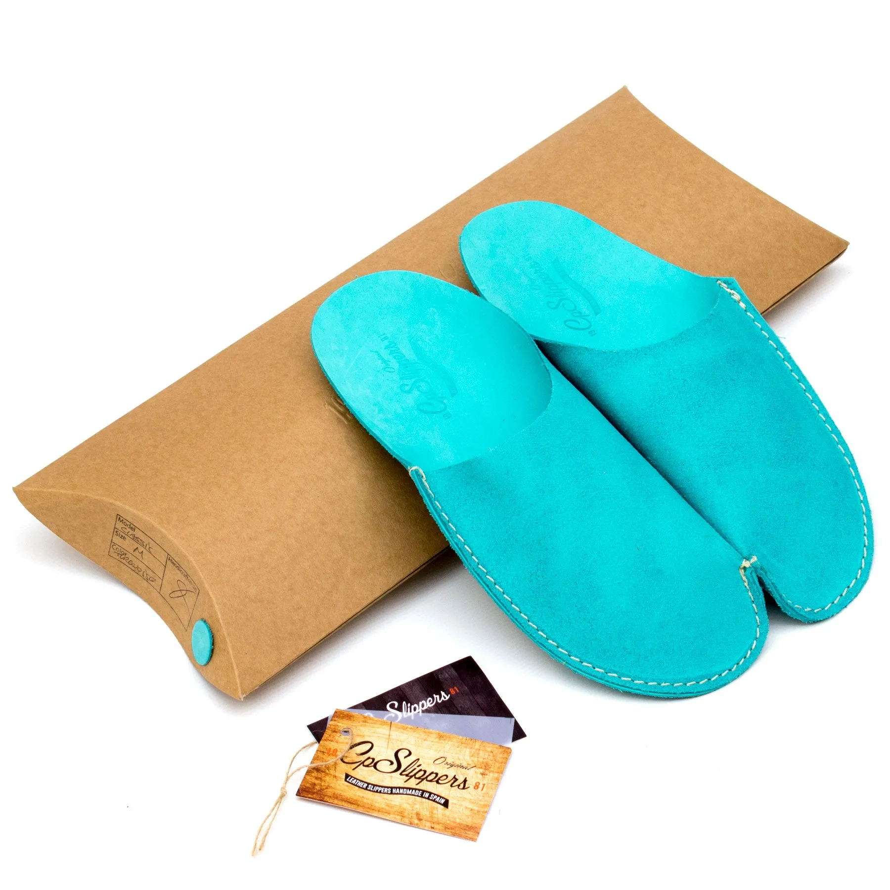 Turquoise CP Slippers Minimalist