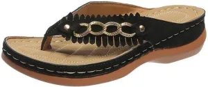 Womens Orthopedic Sandals Athletic Summer Comfort Flip Flops Thong Beach Shoes Slip On Arch Support Slippers